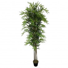BAMBOO ΤΕΧΝΗΤΟ ΦΥΤΟ ΣΕ ΓΛΑΣΤΡΑ PEVA ΠΡΑΣΙΝΟ H200cm c482526