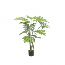 PHILODENDRON ΤΕΧΝΗΤΟ ΦΥΤΟ ΣΕ ΓΛΑΣΤΡΑ PEVA ΠΡΑΣΙΝΟ H130cm c482532