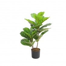 FIDDLE FIG ΤΕΧΝΗΤΟ ΦΥΤΟ ΣΕ ΓΛΑΣΤΡΑ PEVA ΠΡΑΣΙΝΟ H65cm c482533