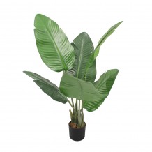 BANANA ΤΕΧΝΗΤΟ ΦΥΤΟ ΣΕ ΓΛΑΣΤΡΑ PEVA ΠΡΑΣΙΝΟ H65cm c482535