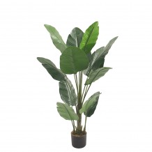 BANANA ΤΕΧΝΗΤΟ ΦΥΤΟ ΣΕ ΓΛΑΣΤΡΑ PEVA ΠΡΑΣΙΝΟ H120cm c482537