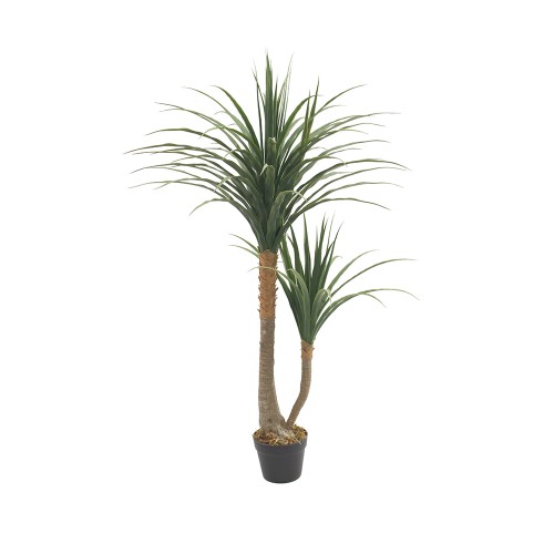 YUCCA ΤΕΧΝΗΤΟ ΦΥΤΟ ΣΕ ΓΛΑΣΤΡΑ PE ΠΡΑΣΙΝΟ H120cm c482543