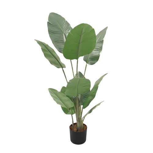 BANANA ΤΕΧΝΗΤΟ ΦΥΤΟ ΣΕ ΓΛΑΣΤΡΑ PEVA ΠΡΑΣΙΝΟ H100cm c482544