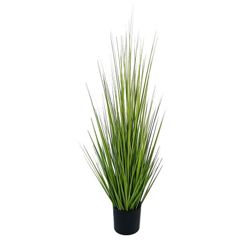 PURE GRASS ΤΕΧΝΗΤΟ ΦΥΤΟ ΣΕ ΓΛΑΣΤΡΑ PVC ΠΡΑΣΙΝΟ H90CM c482564