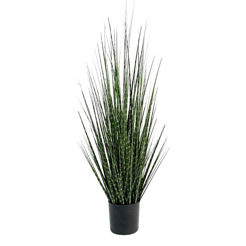 DARK PURE GRASS ΤΕΧΝΗΤΟ ΦΥΤΟ ΣΕ ΓΛΑΣΤΡΑ PVC ΠΡΑΣΙΝΟ ΣΚΟΥΡΟ H90CM c482566