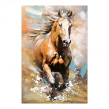 Πίνακας σε καμβά Horse Inart 60x3x90εκ c482584 Πίνακας σε καμβά Horse Inart 60x3x90εκ c482584