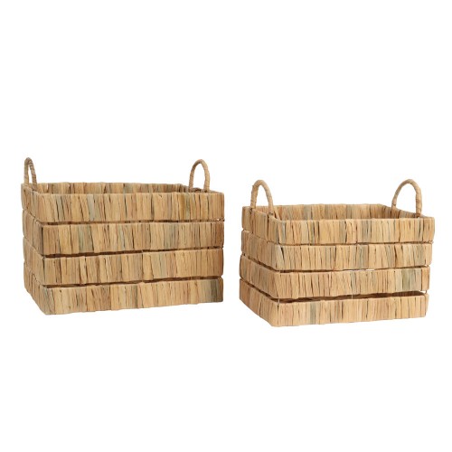 DELOS ΚΑΛΑΘΙ SET 2ΤΜΧ SEAGRASS ΦΥΣΙΚΟ 41x30xH26cm c482766