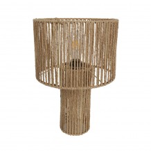 THASOS ΦΩΤΙΣΤΙΚΟ ΕΠΙΤΡΑΠΕΖΙΟ PAPER ROPE ΣΙΔΕΡΟ ΦΥΣΙΚΟ 36x36xH51cm c482783