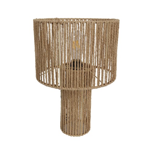 THASOS ΦΩΤΙΣΤΙΚΟ ΕΠΙΤΡΑΠΕΖΙΟ PAPER ROPE ΣΙΔΕΡΟ ΦΥΣΙΚΟ 36x36xH51cm c482783
