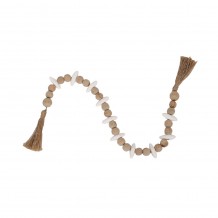 SIKINOS ΔΙΑΚΟΣΜΗΤΙΚΟ MDF ΣΧΟΙΝΙ ΛΕΥΚΟ ΜΠΕΖ 4 5x2 5xH80cm c482867