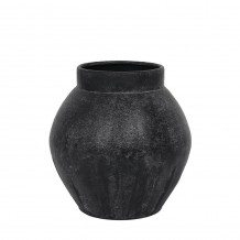 LAVA ΒΑΖΟ ΜΕΤΑΛΛΟ ΜΑΥΡΟ 30x30xH30cm c482879