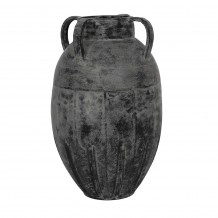 LAVA ΒΑΖΟ ΜΕΤΑΛΛΟ ΜΑΥΡΟ ΓΚΡΙ 30x30xH50cm c482880