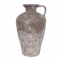 DIROS ΒΑΖΟ ΜΕΤΑΛΛΟ ΚΑΦΕ ΛΕΥΚΟ 25x25xH42cm c482890