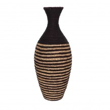 NUBIA ΒΑΖΟ ΜΕΤΑΛΛΟ ΣΧΟΙΝΙ ΜΑΥΡΟ ΦΥΣΙΚΟ 25x25xH69cm c482912