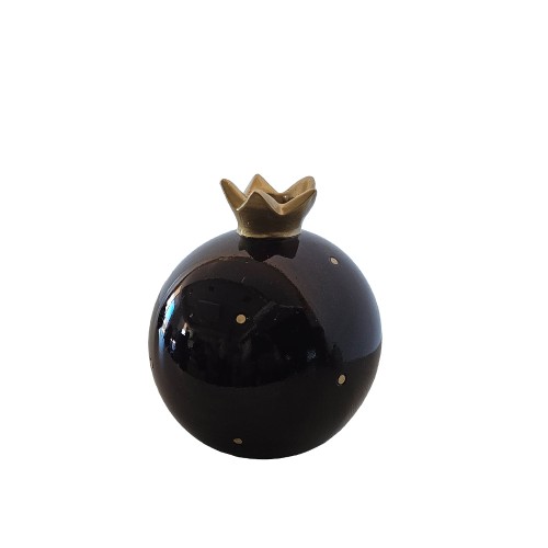 XMAS LUCKY CHARM 2025 ΡΟΔΙ POLYRESIN ΜΠΟΡΝΤΩ ΧΡΥΣΟ 11x11xH12 5cm c482921