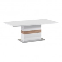 Τραπέζι Zoekrin Inart λευκό mdf 200x100x76εκ c483055 Τραπέζι Zoekrin Inart λευκό mdf 200x100x76εκ c483055