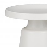 Βοηθητικά τραπέζια Ginoze Inart λευκό μέταλλο 2τεμ c483061