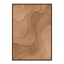 OASIS REFUGE ΠΙΝΑΚΑΣ MDF TERRACOTTA PVC ΦΥΛΛΟ ΚΟΡΝΙΖΑ ΚΑΦΕ 80x120xH4 3cm c483172