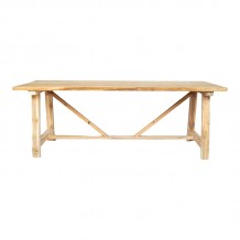 Τραπέζι Luxous pakoworld teak ξύλο σε φυσική απόχρωση 220x100x78εκ c483220 Τραπέζι Luxous pakoworld teak ξύλο σε φυσική απόχρωση 220x100x78εκ c483220