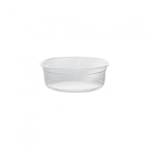 Μπωλ PET στρογγυλό DELI Pot φ11 7xΥ4 5cm 8oz δέχεται αποσπώμενο καπάκι Σετ 100 c483229