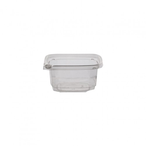 Μπωλ PET SAFELOCK DELI Pot τετράγωνο 11 8x11 8xΥ5 8cm 12oz δέχεται αποσπώμενο καπάκι Σετ 100 c483233