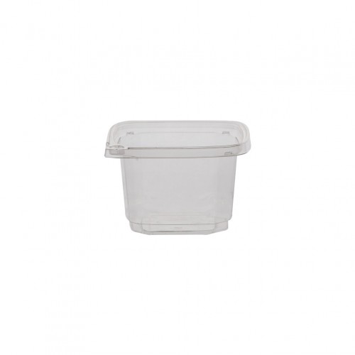 Μπωλ PET SAFELOCK DELI Pot τετράγωνο 11 8x11 8xΥ7 7cm 16oz δέχεται αποσπώμενο καπάκι Σετ 100 c483234