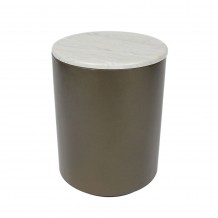 POMMA SIDE TABLE TRAVERTINE BRONZE 37x37xH49cm c483245 POMMA SIDE TABLE TRAVERTINE BRONZE 37x37xH49cm c483245