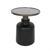 BOW SIDE TABLE ΜΑΥΡΟ 45x45xH55cm c483251 BOW SIDE TABLE ΜΑΥΡΟ 45x45xH55cm c483251