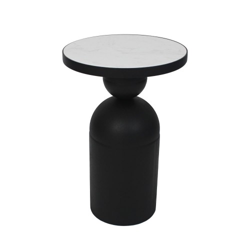 BOMB SIDE TABLE ΜΑΥΡΟ 41x41xH62 5cm c483252