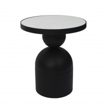 BOMB SIDE TABLE ΜΑΥΡΟ 41x41xH48cm c483253 BOMB SIDE TABLE ΜΑΥΡΟ 41x41xH48cm c483253