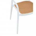 BISTROT ΠΟΛΥΘΡΟΝΑ ΛΕΥΚΟ ΦΥΣΙΚΟ 57x53xH81 5cm c483272