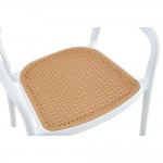 BISTROT ΠΟΛΥΘΡΟΝΑ ΛΕΥΚΟ ΦΥΣΙΚΟ 57x53xH81 5cm c483272