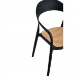 BISTROT ΠΟΛΥΘΡΟΝΑ ΜΑΥΡΟ ΦΥΣΙΚΟ 57x53xH81 5cm c483273