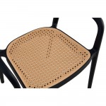 BISTROT ΠΟΛΥΘΡΟΝΑ ΜΑΥΡΟ ΦΥΣΙΚΟ 57x53xH81 5cm c483273