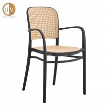 VIENNA ΠΟΛΥΘΡΟΝΑ ΜΑΥΡΟ ΦΥΣΙΚΟ 55x53xH85 5cm c483274