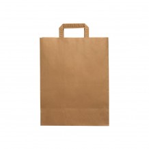 Χάρτινη Τσάντα Take Away με χεράκι και πάτο χρώμα KRAFT 22x12x28cm Σετ 250 c483308 Χάρτινη Τσάντα Take Away με χεράκι και πάτο χρώμα KRAFT 22x12x28cm Σετ 250 c483308