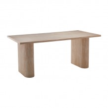Τραπέζι Loozir pakoworld φυσικό mdf 180x90x75εκ c483330 Τραπέζι Loozir pakoworld φυσικό mdf 180x90x75εκ c483330