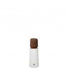 Μύλος Πορσελάνης λευκός Αλατιού Πιπεριού Μπαχαρικών σειρά STOCKHOLM καπάκι καρυδιάς 17cm CrushGrind Δανίας c483423