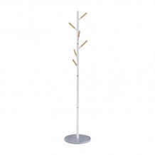 Καλόγερος ρούχων Ponziele μέταλλο σε λευκή απόχρωση Φ37x174εκ c483452