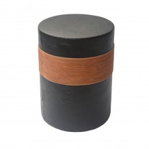 BELT SIDE TABLE ΜΑΥΡΟ ΚΑΦΕ 38 5x38 5xH52cm c483551 BELT SIDE TABLE ΜΑΥΡΟ ΚΑΦΕ 38 5x38 5xH52cm c483551