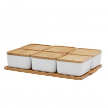 CURVE ΔΟΧΕΙΟ ΑΠΟΘΗΚΕΥΣΗΣ ΜΕ ΚΑΠΑΚΙ SET 6ΤΜΧ ΠΟΡΣΕΛΑΝΗ BAMBOO ΛΕΥΚΟ ΦΥΣΙΚΟ 30x18 5xH6 5cm c483578 CURVE ΔΟΧΕΙΟ ΑΠΟΘΗΚΕΥΣΗΣ ΜΕ ΚΑΠΑΚΙ SET 6ΤΜΧ ΠΟΡΣΕΛΑΝΗ BAMBOO ΛΕΥΚΟ ΦΥΣΙΚΟ 30x18 5xH6 5cm c483578