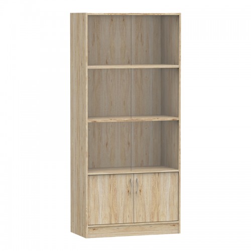 Βιβλιοθήκη Burcy pakoworld oak 80x40x177εκ c483629