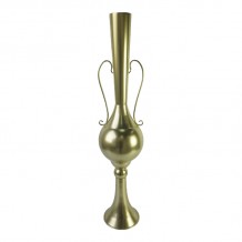 Διακοσμητικό βάζο Hra Inart μέταλλο σε χρυσή απόχρωση Φ20 3x94εκ c483711