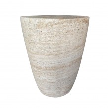 LITHOS CONIC SIDE TABLE BEIGE 37x37xH47cm c483756 LITHOS CONIC SIDE TABLE BEIGE 37x37xH47cm c483756