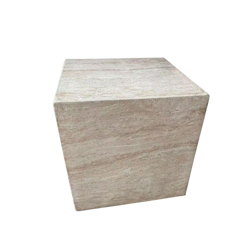 LITHOS SQUARE SIDE TABLE BEIGE 55 5x55 5xH57cm c483757