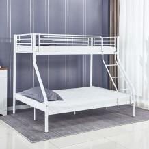 DOUBLE Κρεβάτι Κουκέτα Μέταλλο Βαφή Άσπρο Για στρώματα 140x190 90x190cm c483781 DOUBLE Κρεβάτι Κουκέτα Μέταλλο Βαφή Άσπρο Για στρώματα 140x190 90x190cm c483781