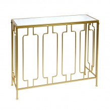 Κονσόλα Sieni Inart χρυσό μέταλλο γυαλί καθρέπτη 91 4x31 8x77 5εκ c483808 Κονσόλα Sieni Inart χρυσό μέταλλο γυαλί καθρέπτη 91 4x31 8x77 5εκ c483808