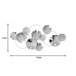 Διακοσμητικό τοίχου Lacy Inart μέταλλο σε χρυσή απόχρωση 118x57x5εκ c483845