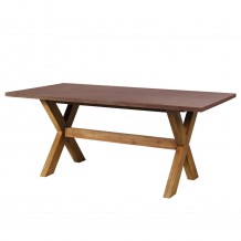 POMPEI ΤΡΑΠΕΖΙ RUST RED 200x100xH74 5cm c483854