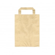Χάρτινη Τσάντα Take Away με χεράκι και πάτο χρώμα KRAFT 19x8x25cm Σετ 500 c483862 Χάρτινη Τσάντα Take Away με χεράκι και πάτο χρώμα KRAFT 19x8x25cm Σετ 500 c483862